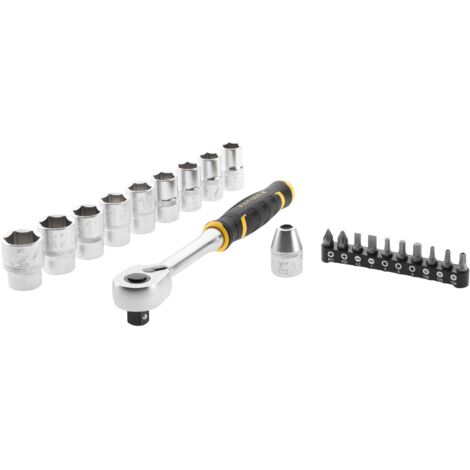 Juego de carraca 1/2" 120 dientes + puntas  STANLEY FATMAX FMMT82681-0