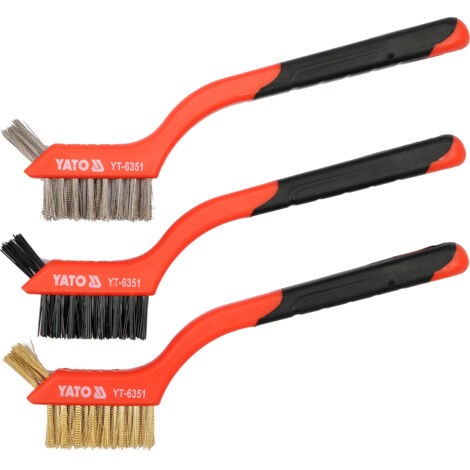 Juego de cepillos de alambre de 3 piezas - YT-6351