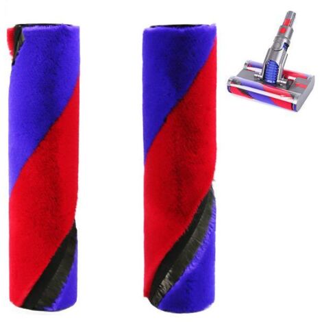 Juego de cepillos giratorios de 2 piezas, compatible con la aspiradora Dyson SV19 Omni-Glide, que consta de un cepillo giratorio doble y un cepillo giratorio de terciopelo suave.