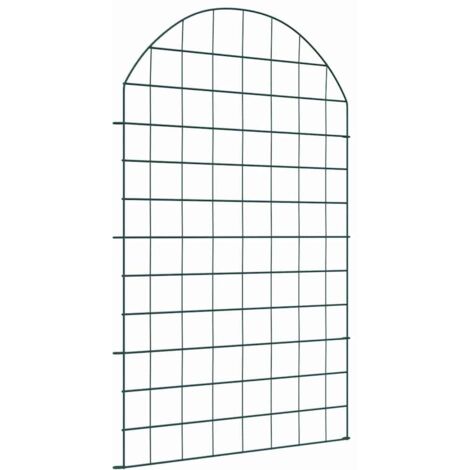 Juego de Cercas para Estanque 8 pcs Verde 50 x 80 cm Acero