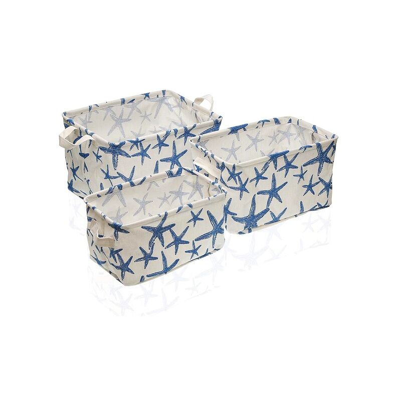 

Juego de Cestas Blue Sea Textil Poliéster (3 Piezas)