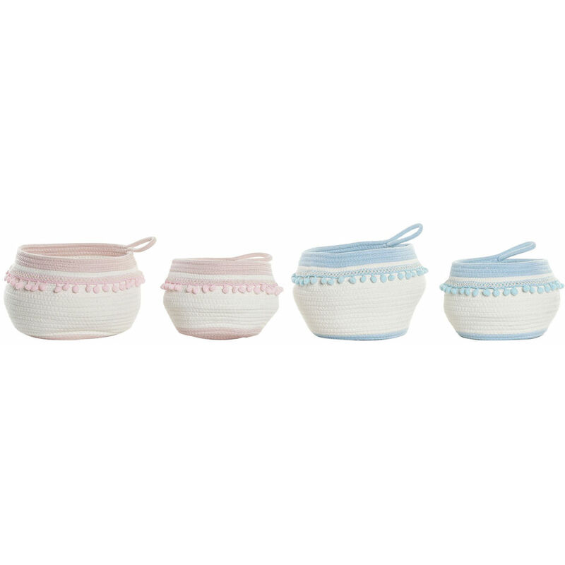 

Juego de Cestas DKD Home Decor Algodón (2 pcs)