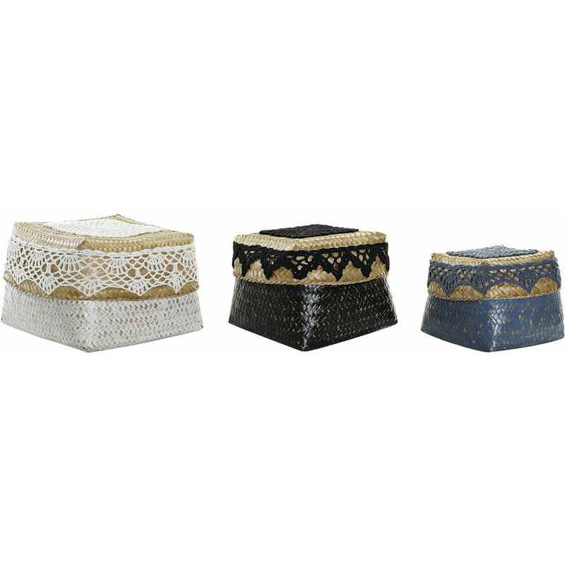 

Juego de Cestas DKD Home Decor Bambú Bali (3 pcs)