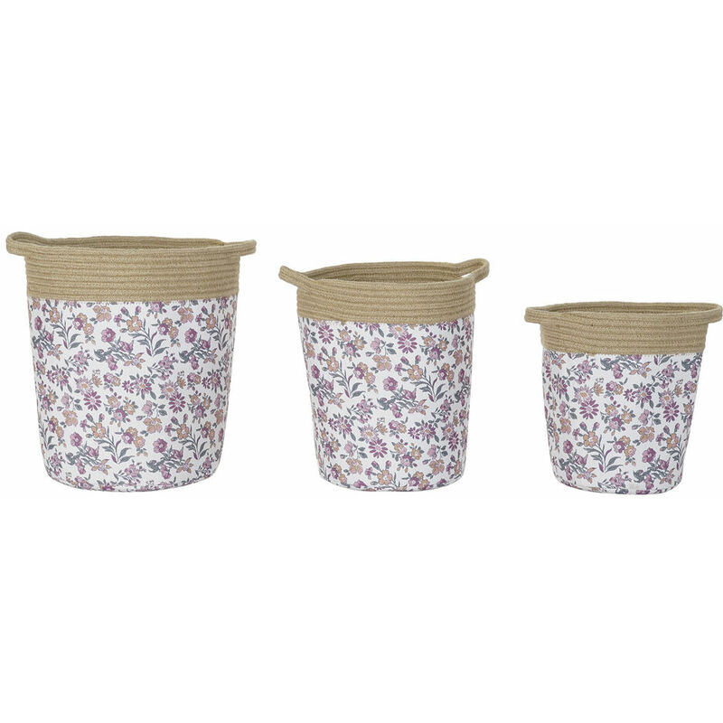 

Juego de Cestas DKD Home Decor Poliéster (3 pcs)