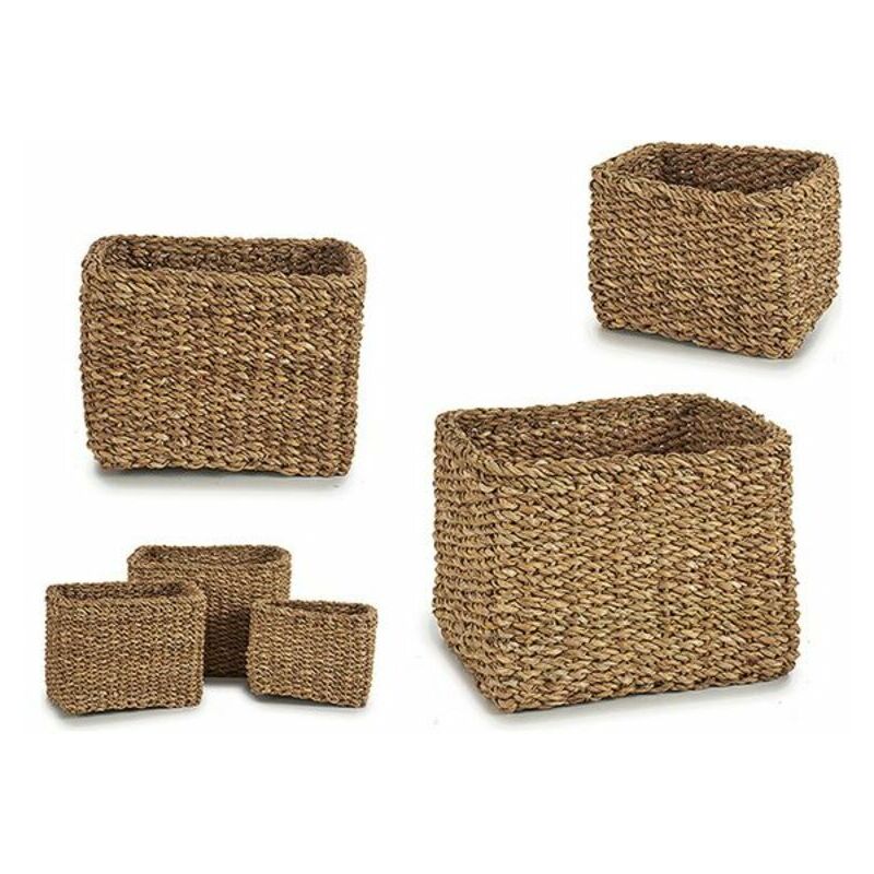 

BHD - Juego de Cestos Marrón esparto (3 Piezas) (23 x 22 x 29 cm)