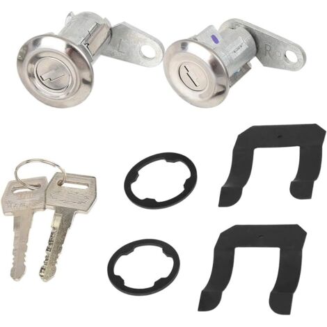 Juego de cilindros de cerradura de puerta con 2 llaves para Ford Ranger 1983-1991, Ford E-150, E-250, Mercury y Mazda Truck SUV DL3 / F1435 / F1480A / 2DLK6 / DLK9