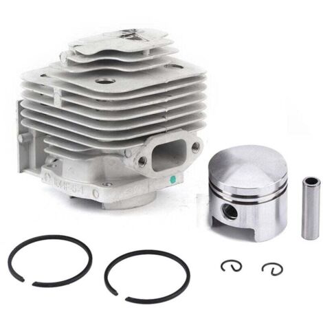 Juego de cilindros TOPINCN, kit de pistón de 44 mm, piezas de motor de aleación de aluminio, kit de pasador de junta de pistón de cilindro de repuesto para desbrozadora TL52 BG520