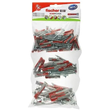 Juego de clavijas DUOPOWER + Tornillos - 65 piezas.