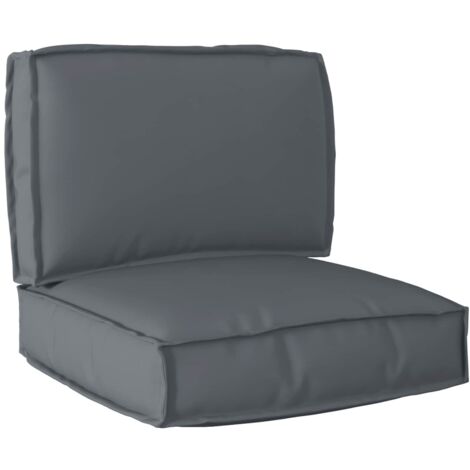 Juego de cojines de paleta 2 pcs Antracita 60 x 60 x 12 cm