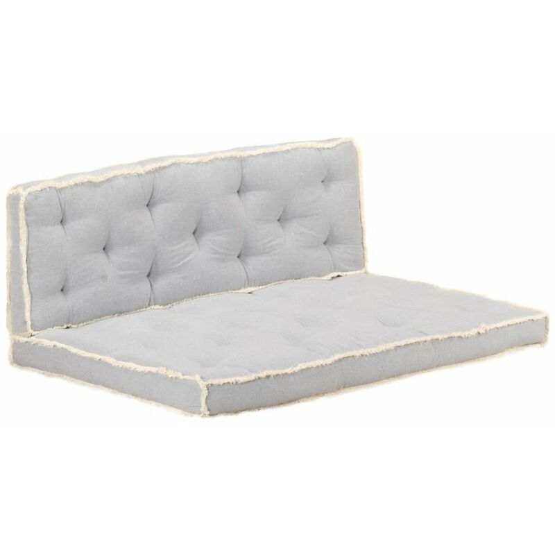 

Juego de cojines para sofa de palets 2 piezas gris antracita