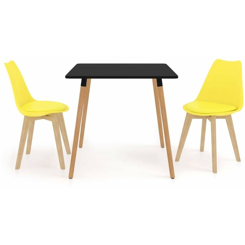 

Happyshopping - Juego de comedor 3 piezas amarillo