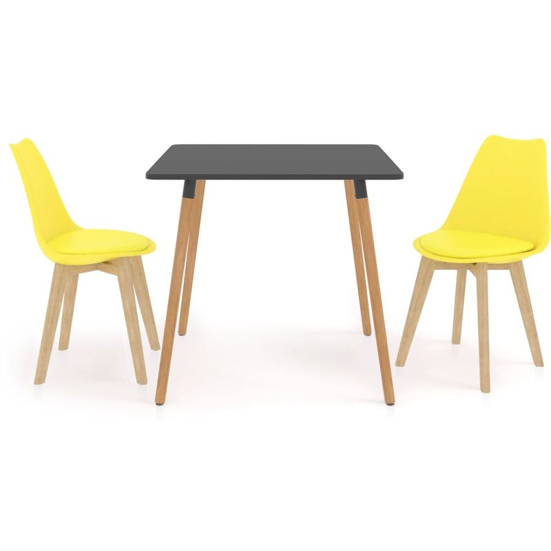 

Juego de comedor 3 piezas amarillo