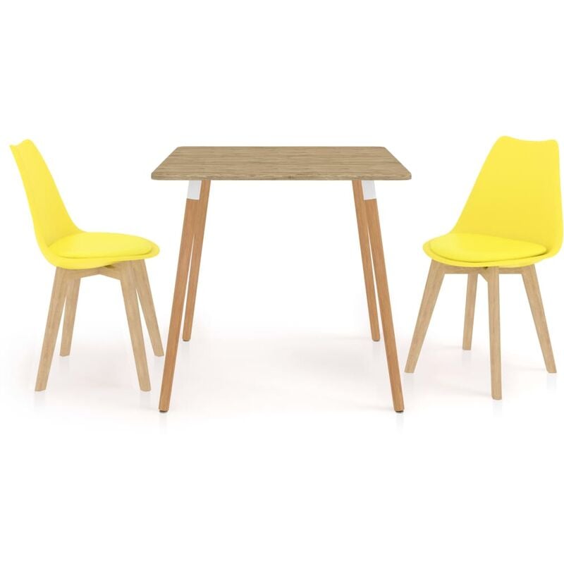 

Juego de comedor 3 piezas amarillo