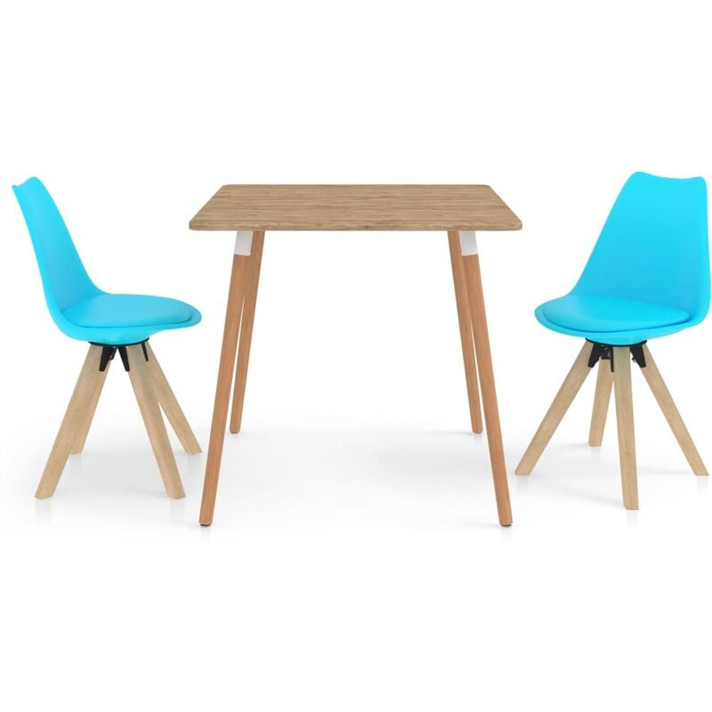 

Juego de comedor 3 piezas azul