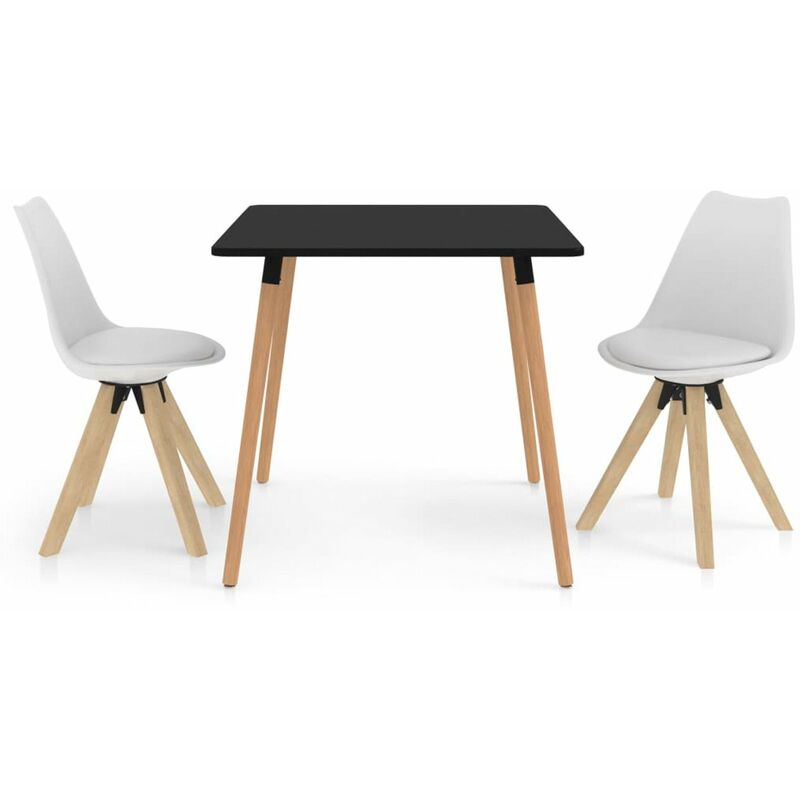

Happyshopping - Juego de comedor 3 piezas blanco