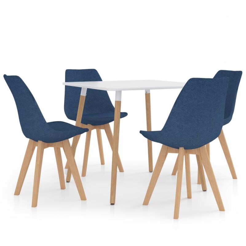 

Juego de Comedor 5 Piezas Azul Modelo 1 - Azul - Vidaxl