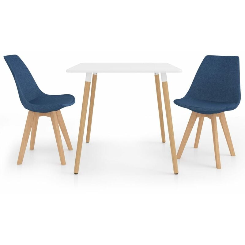 

Juego de Comedor 3 Piezas Azul Modelo 1 - Azul - Vidaxl