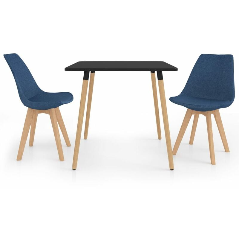 

Juego de Comedor 3 Piezas Azul Modelo 2 - Azul - Vidaxl