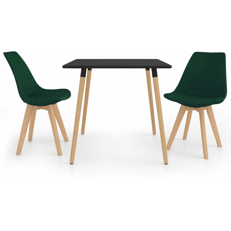 

Juego de Comedor 3 Piezas Verde Oscuro Modelo 2 - Verde - Vidaxl