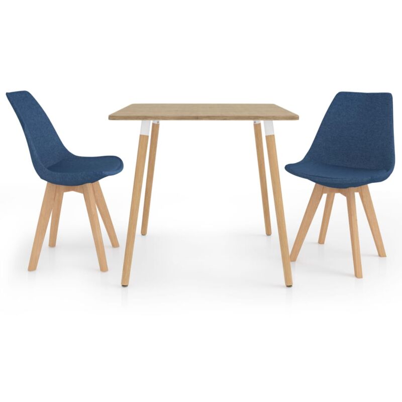 

Juego de Comedor 3 Piezas Azul Modelo 4 - Azul - Vidaxl