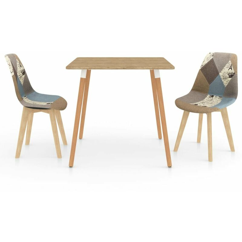 

Happyshopping - Juego de comedor 3 piezas gris