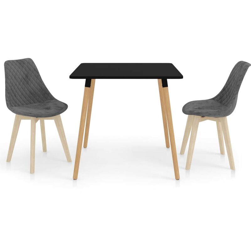 

Juego de comedor 3 piezas gris