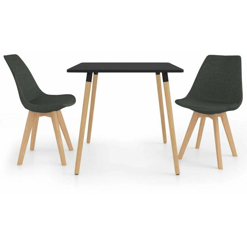 

Juego de comedor 3 piezas gris oscuro