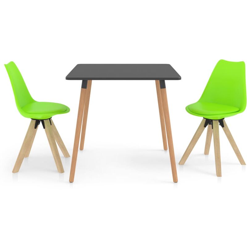 

vidaXL Juego de Comedor 3 Piezas Verde Modelo 3 - Verde