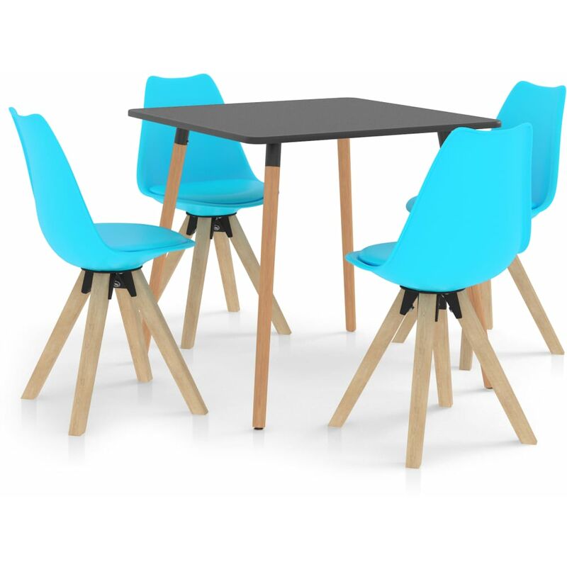 

vidaXL Juego de Comedor 5 Piezas Azul Modelo 3 - Azul