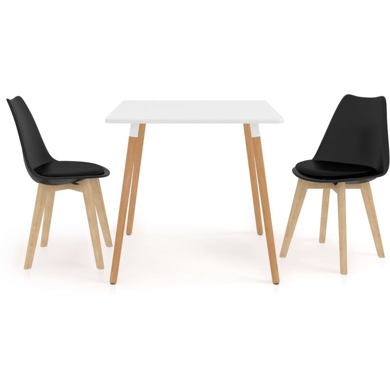 

Juego de comedor 3 piezas negro