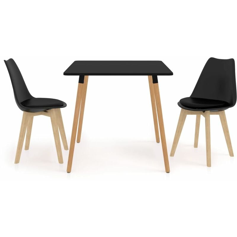 

Juego de comedor 3 piezas negro