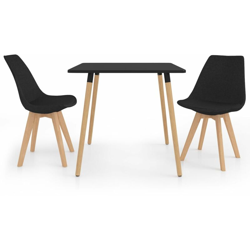 

Juego de comedor 3 piezas negro