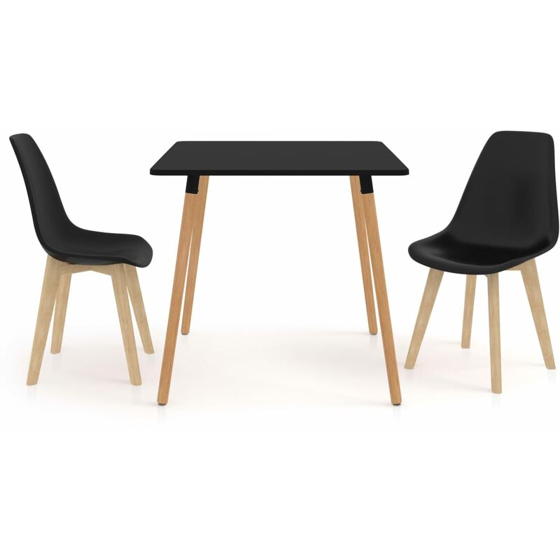 

Juego de comedor 3 piezas negro