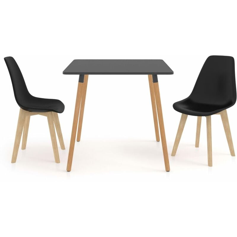 

Juego de comedor 3 piezas negro