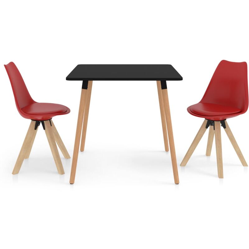 

Juego de comedor 3 piezas rojo