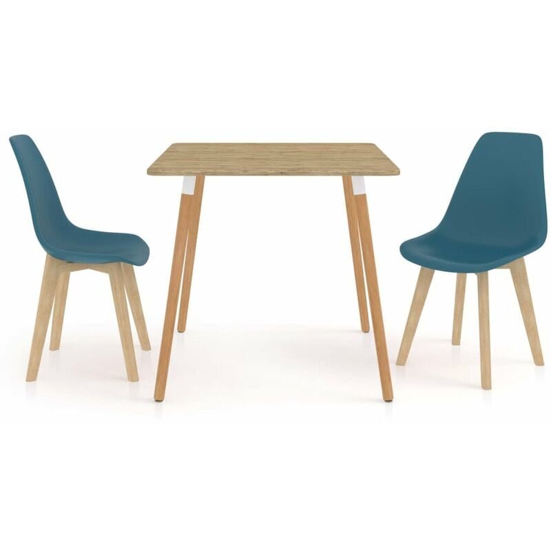 

Happyshopping - Juego de comedor 3 piezas turquesa