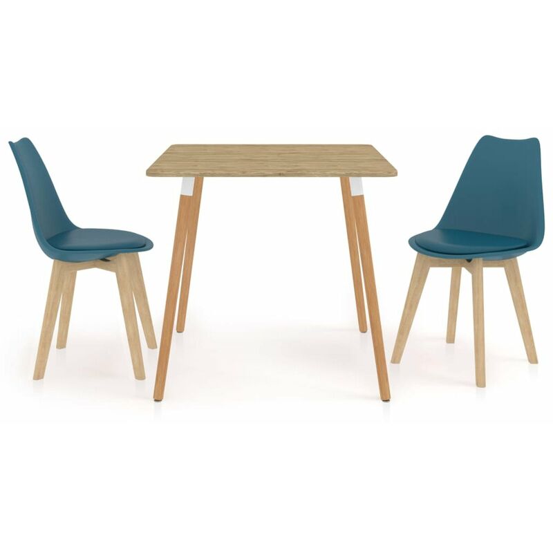 

Happyshopping - Juego de comedor 3 piezas turquesa