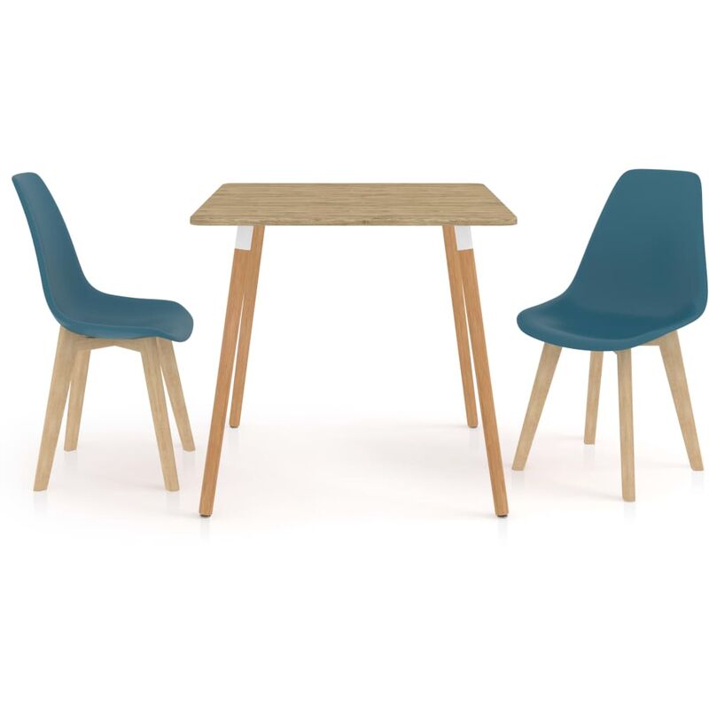 

Juego de comedor 3 piezas turquesa