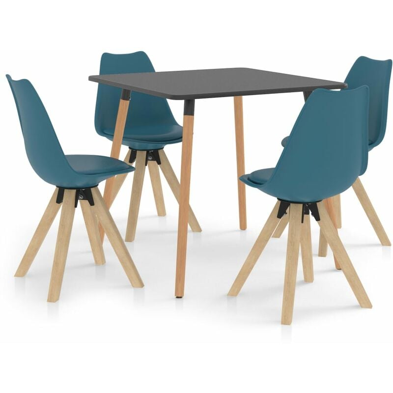 

Vidaxl - Juego de Comedor 5 Piezas Turquesa Modelo 3 - Turquesa