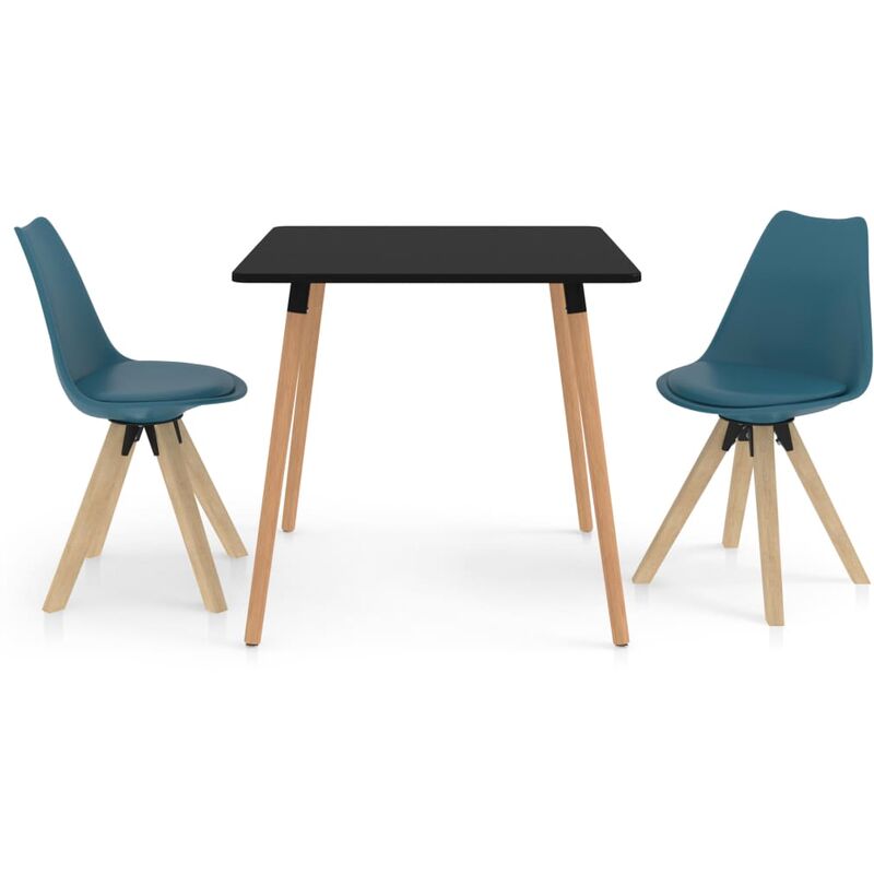 

vidaXL Juego de Comedor 3 Piezas Turquesa Modelo 2 - Turquesa