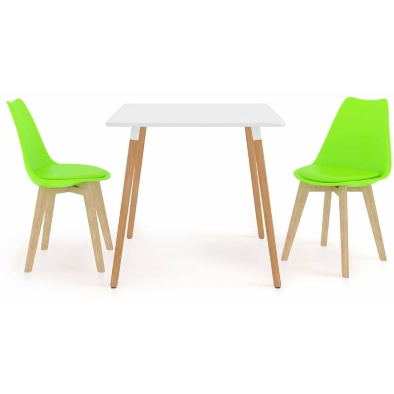 

Happyshopping - Juego de comedor 3 piezas verde