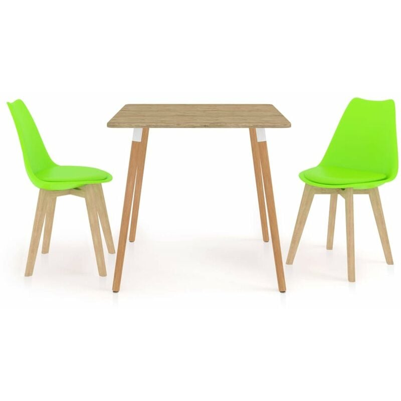 

Happyshopping - Juego de comedor 3 piezas verde