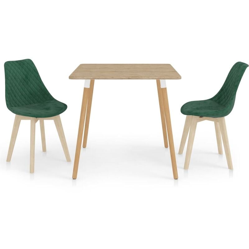 

Juego de comedor 3 piezas verde oscuro