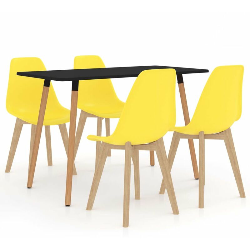 

Happyshopping - Juego de comedor 5 piezas amarillo