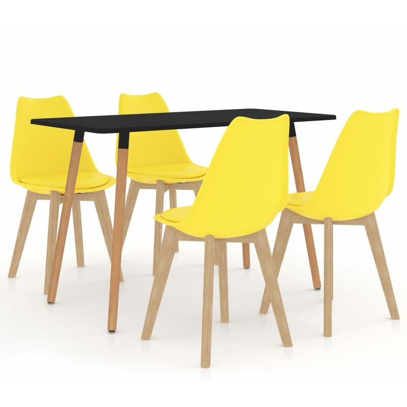 

Juego de comedor 5 piezas amarillo - Amarillo