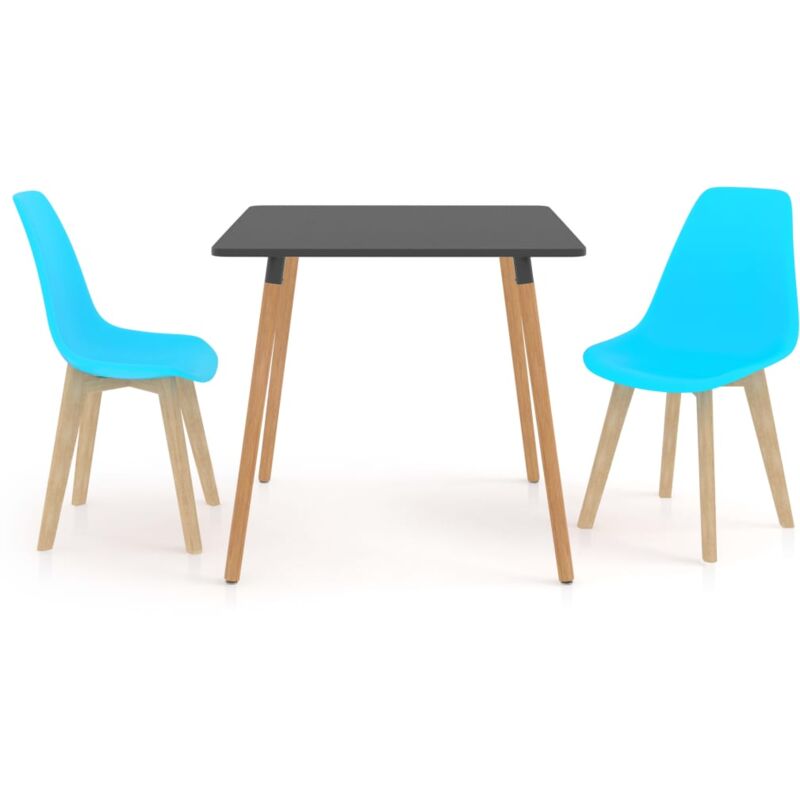 

vidaXL Juego de Comedor 3 Piezas Azul Modelo 3 - Azul