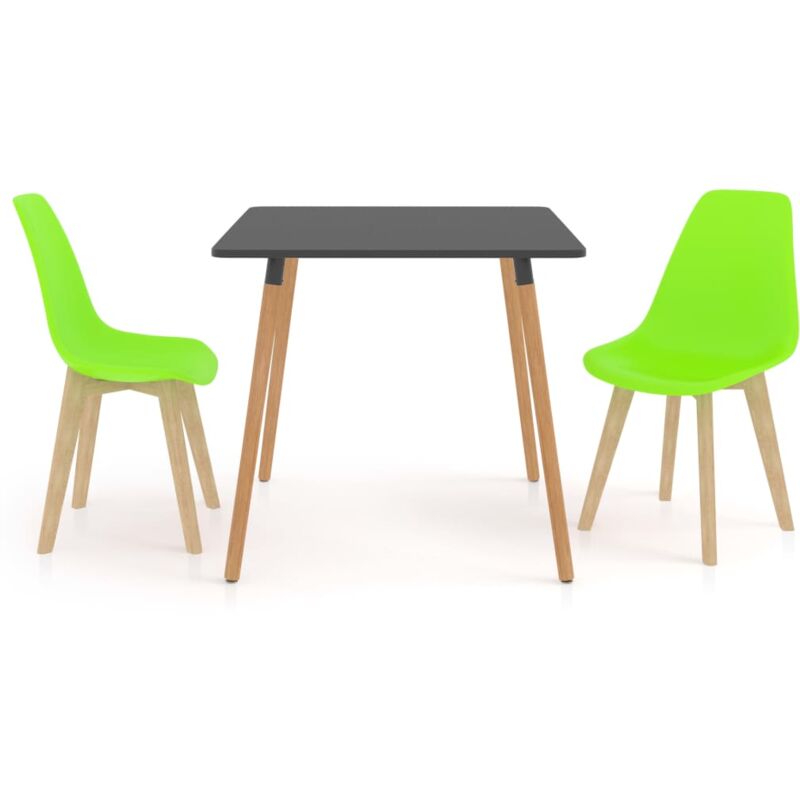 

vidaXL Juego de Comedor 3 Piezas Verde Modelo 3 - Verde