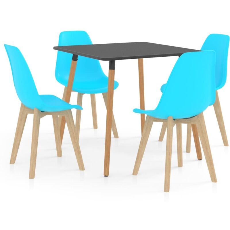 

vidaXL Juego de Comedor 5 Piezas Azul Modelo 3 - Azul