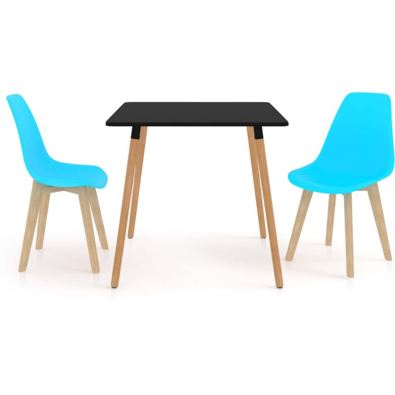 

vidaXL Juego de Comedor 3 Piezas Azul Modelo 2 - Azul