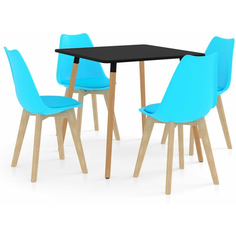 

Happyshopping - Juego de comedor 5 piezas azul
